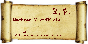 Wachter Viktória névjegykártya